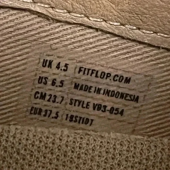 Fitflop Superskate Snake Gray Loafers size 6.5 comfort walking slip on sneaker - Picture 8 of 8